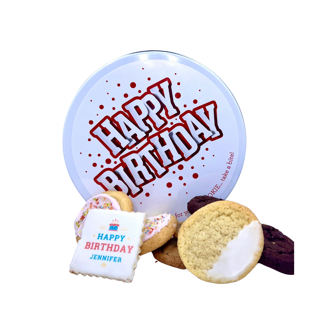 Birthday Chocolate Chip Cookie Tin