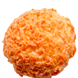 Coconut macaroon with transparent background